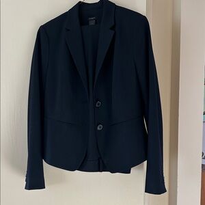 Ann Taylor Elegant Navy Pant Suit